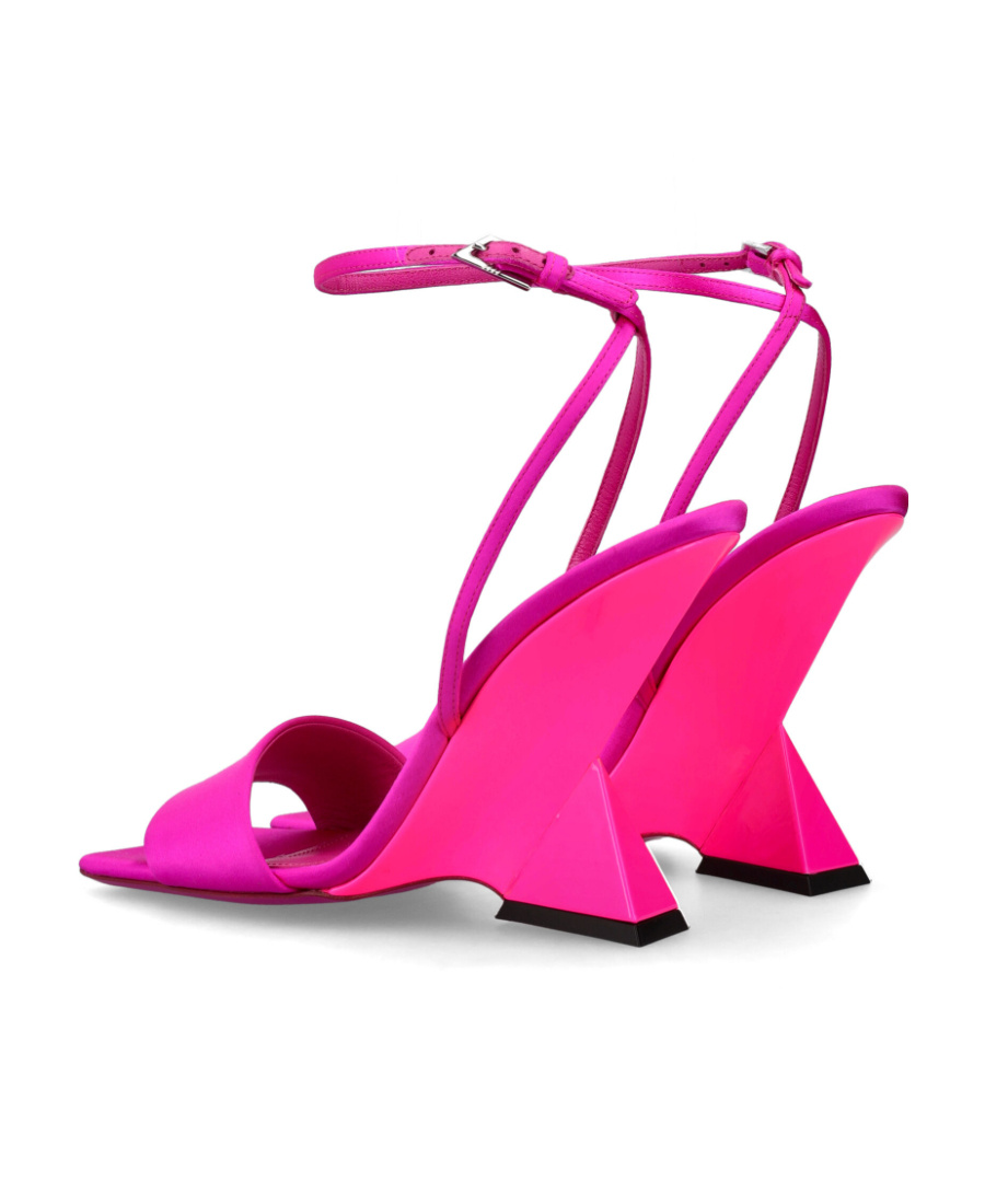 Shop Attico Open-toe Block-heel Sandals In Pink
