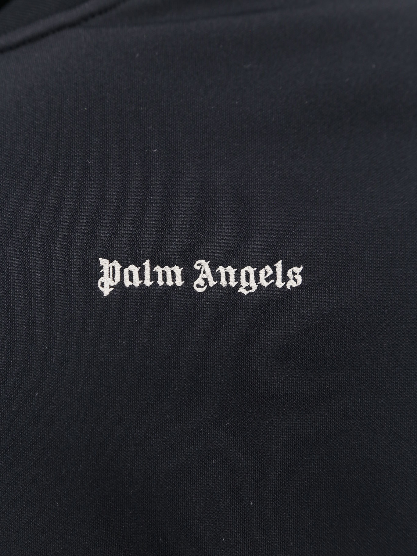 Palm Angels 'track' Sweatshirt Featuring High Collar In Black