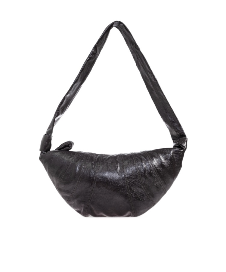 Lemaire Croissant Medium Crossbody Bag In Gray