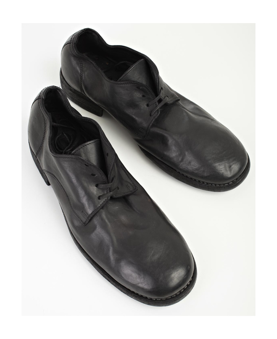 Guidi 992 Horse Derby Shoes In Black