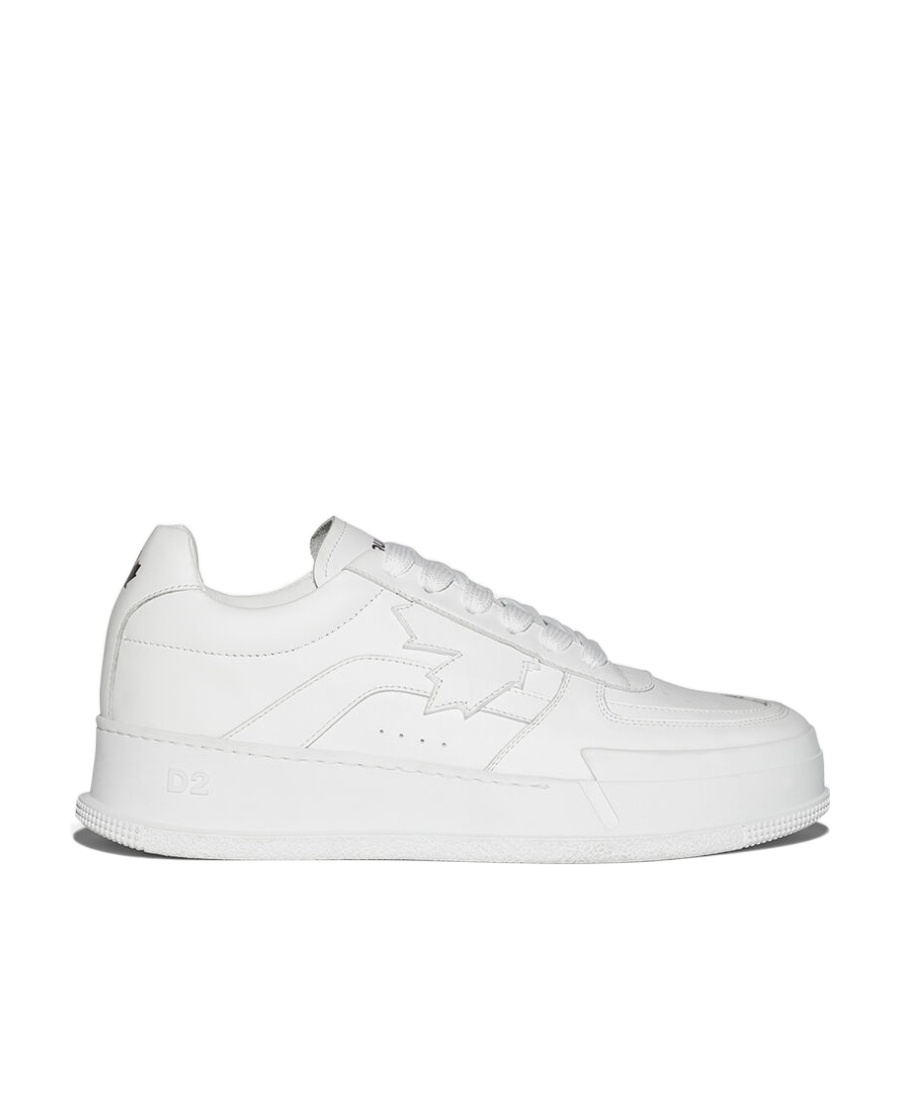 Dsquared2 Logo-print Lace-up Sneakers In White