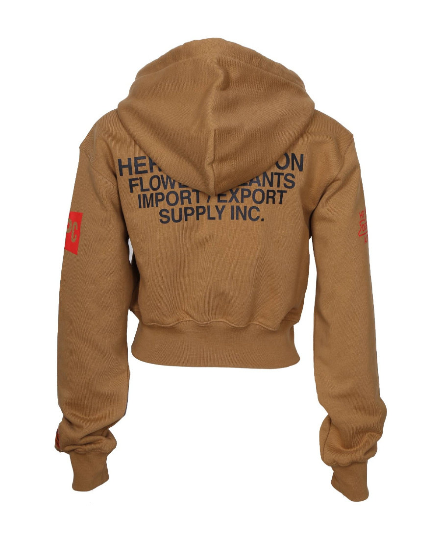 Heron Preston Logo Pullover Sweater In Brown