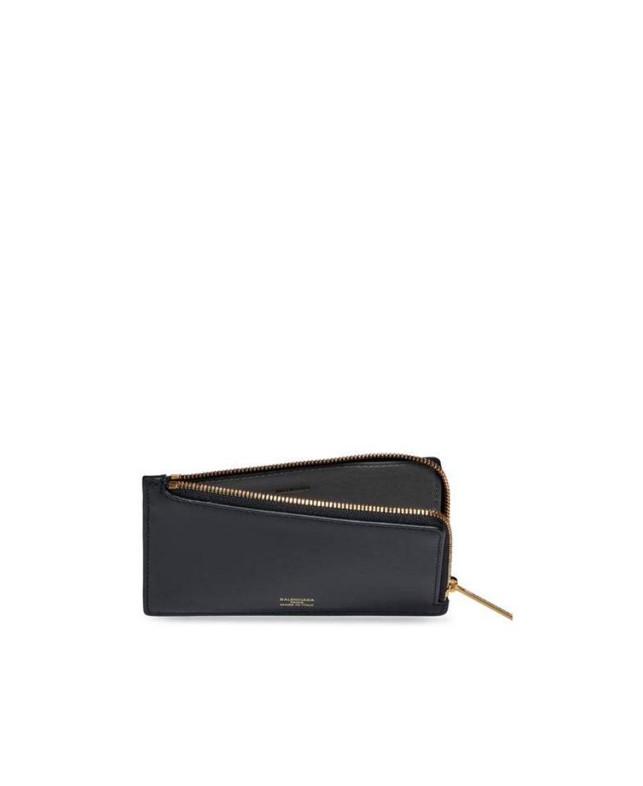 BALENCIAGA WOMEN'S ENVELOPE LONG COIN AND CARD HOLDER IN BLACK