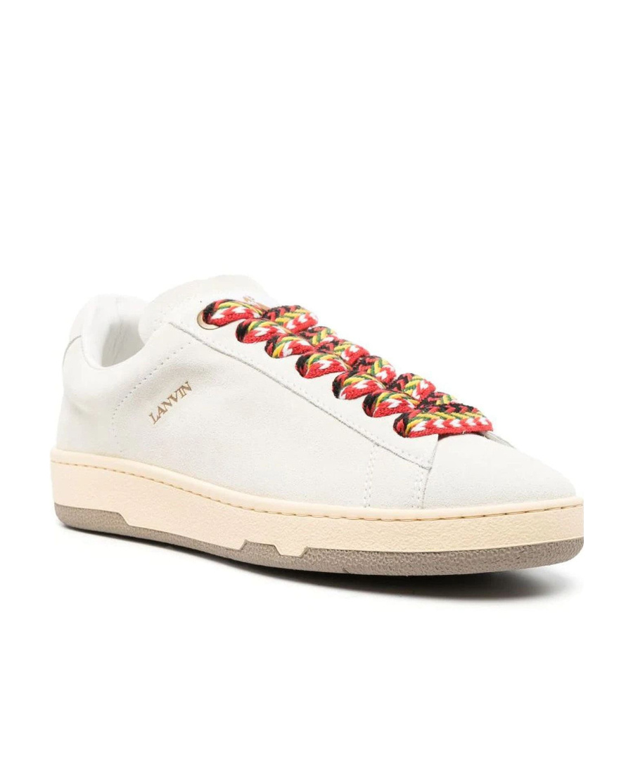 Lanvin Lite Curb Low-top Sneakers In White