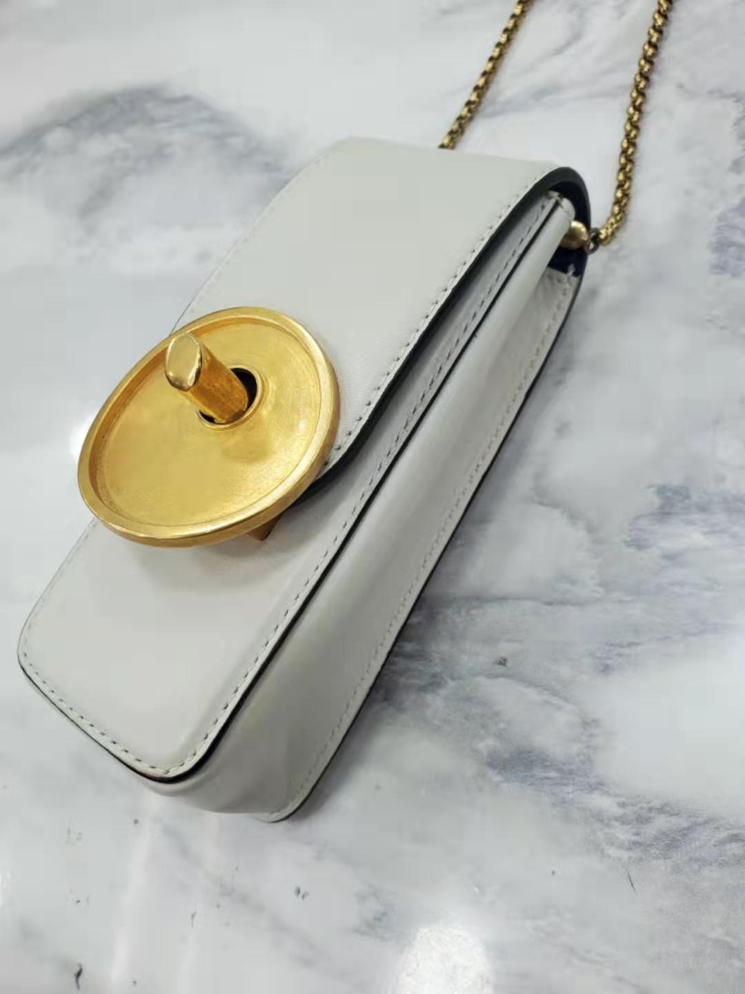 Marni Logo Small Shoulder Bag In Gray