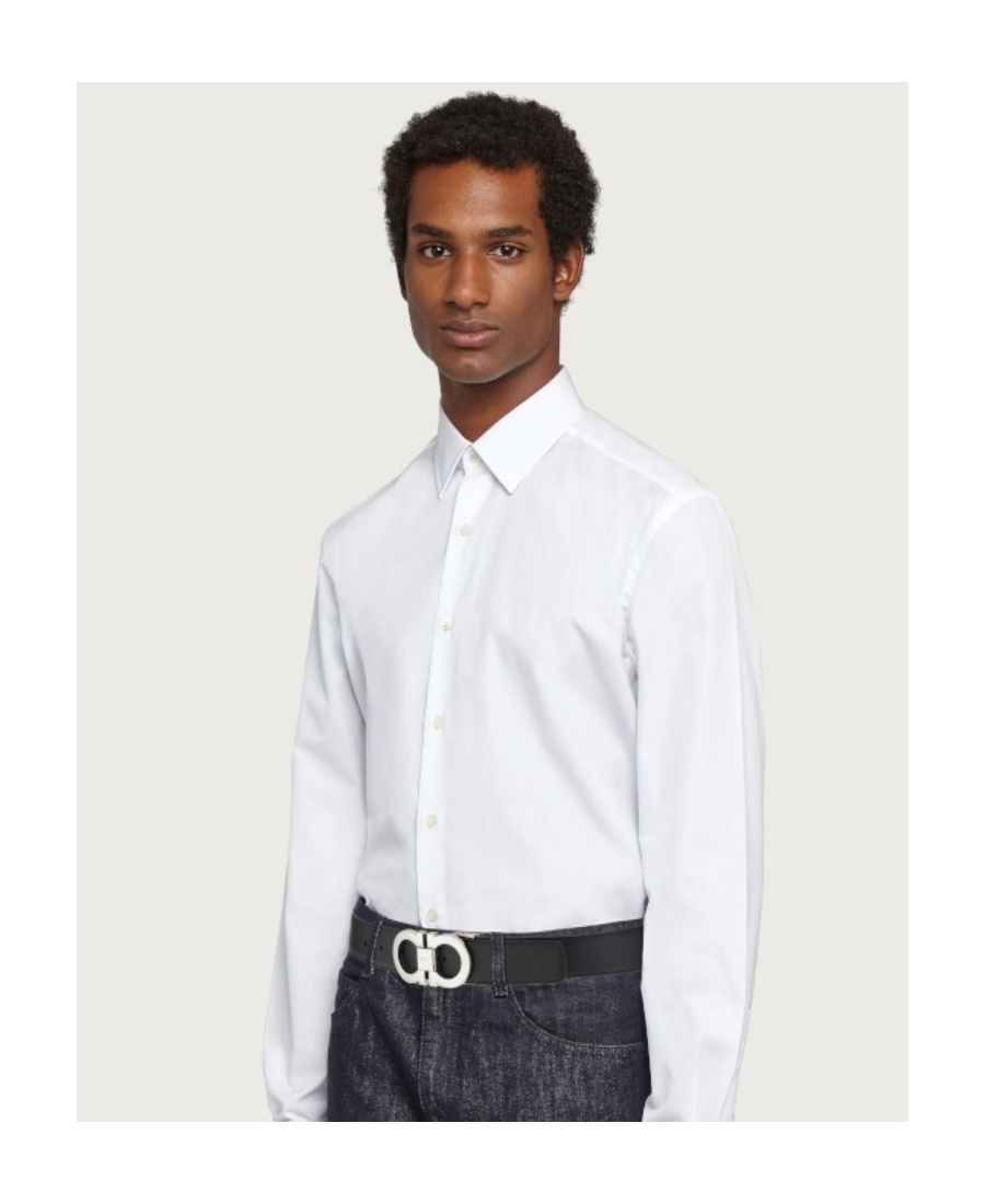 Ferragamo Double-sided Logo Buckle Belt In Brown
