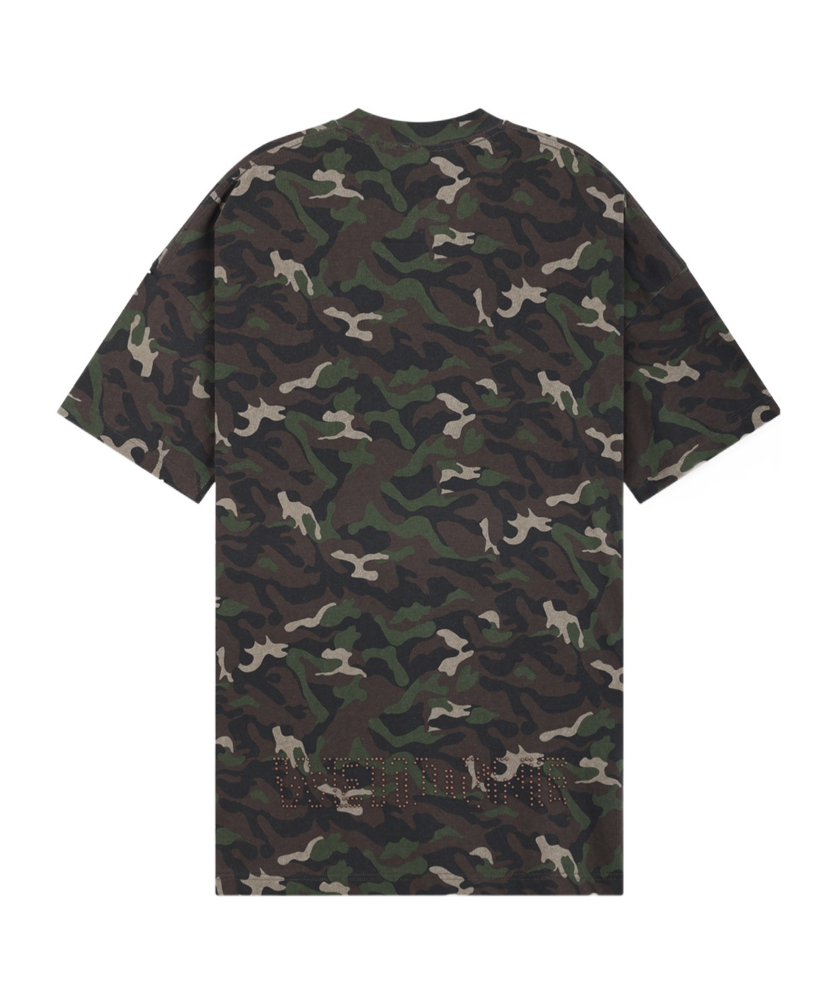 We11 Done Camouflage Printed T-shirt In Black