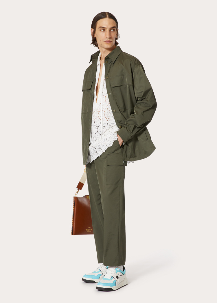 Valentino Shirt-style Jacket In Black