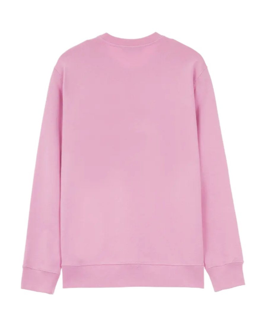 Msgm Logo Printed Hoodie In Pink