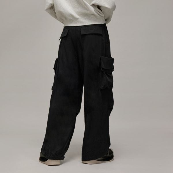 Y-3 Drawstring Cargo Trousers In Black