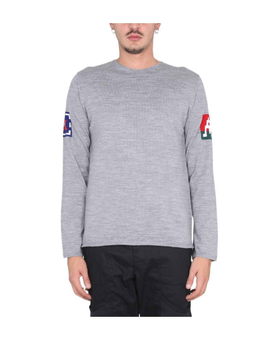 Comme Des Garçons Round-neck Sweater In Gray