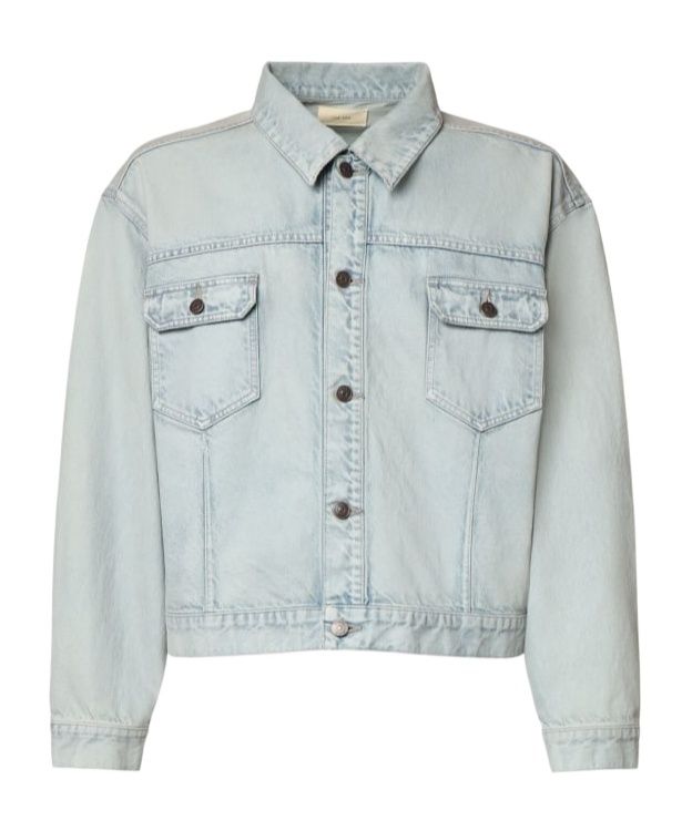 The Row Long-sleeved Denim Jacket In Blue
