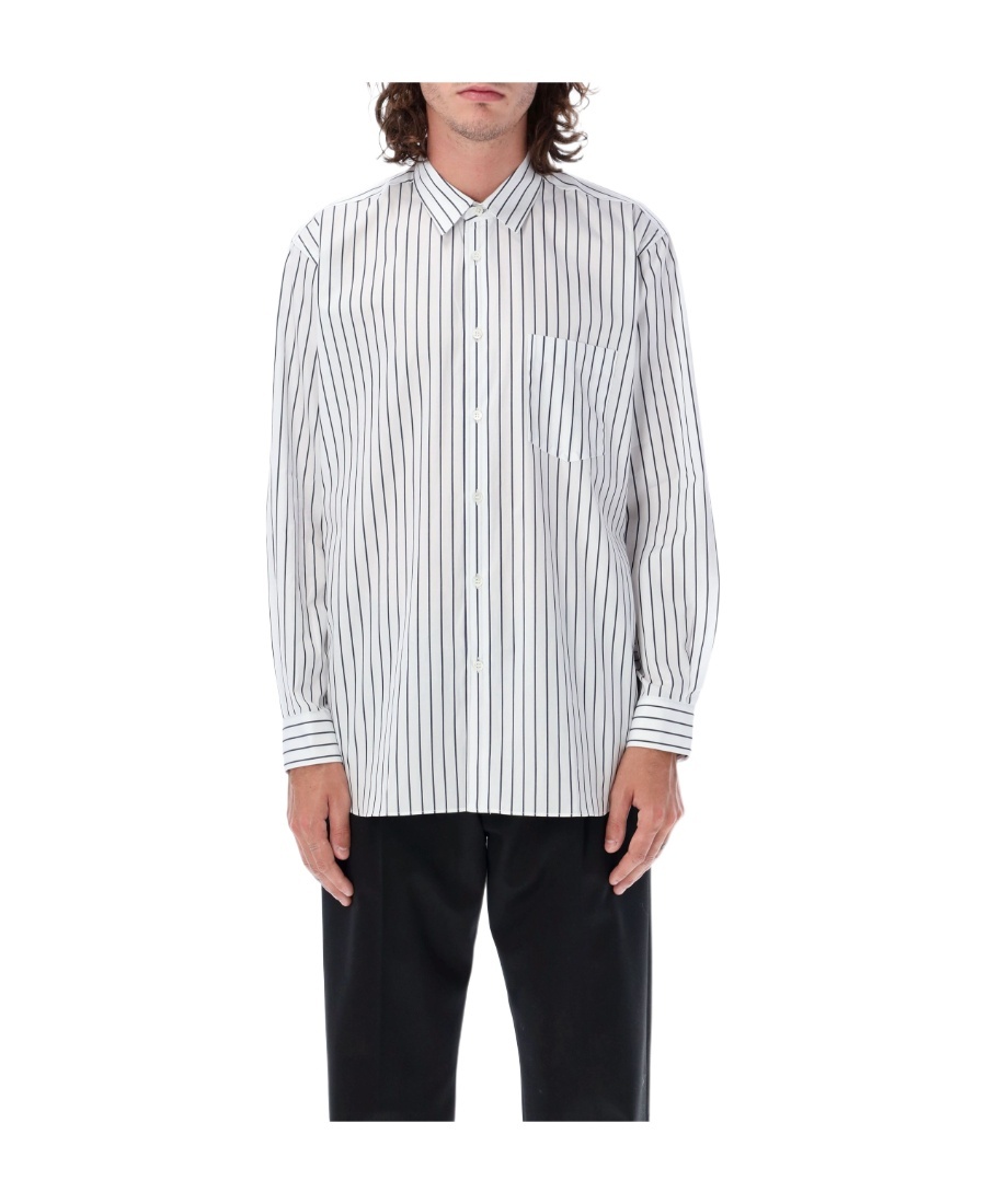 Comme Des Garçons Shirt Comme Des Garcons Men Color Striped In White