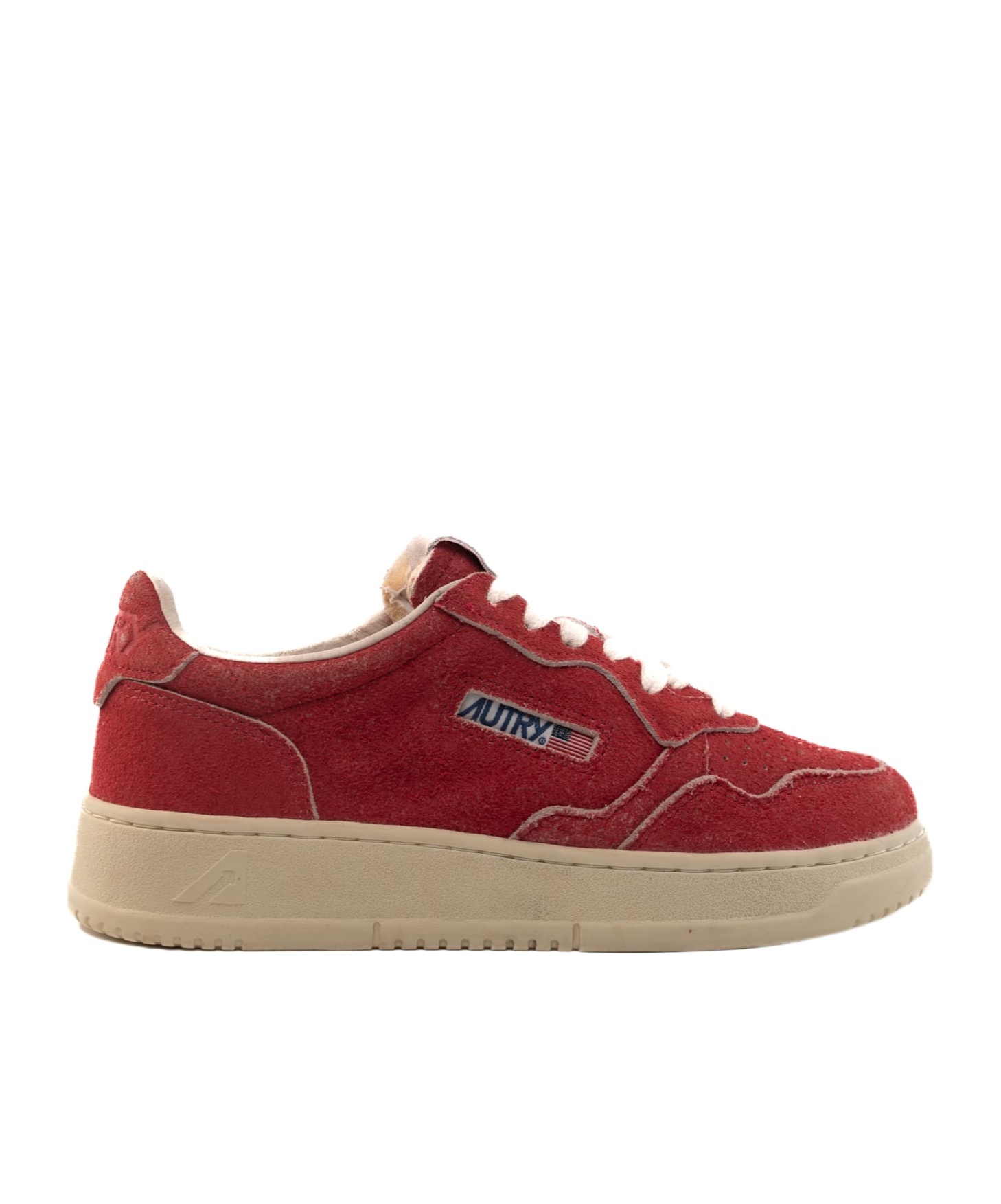 Autry Round Head Low-cut Casual Shoes In Red