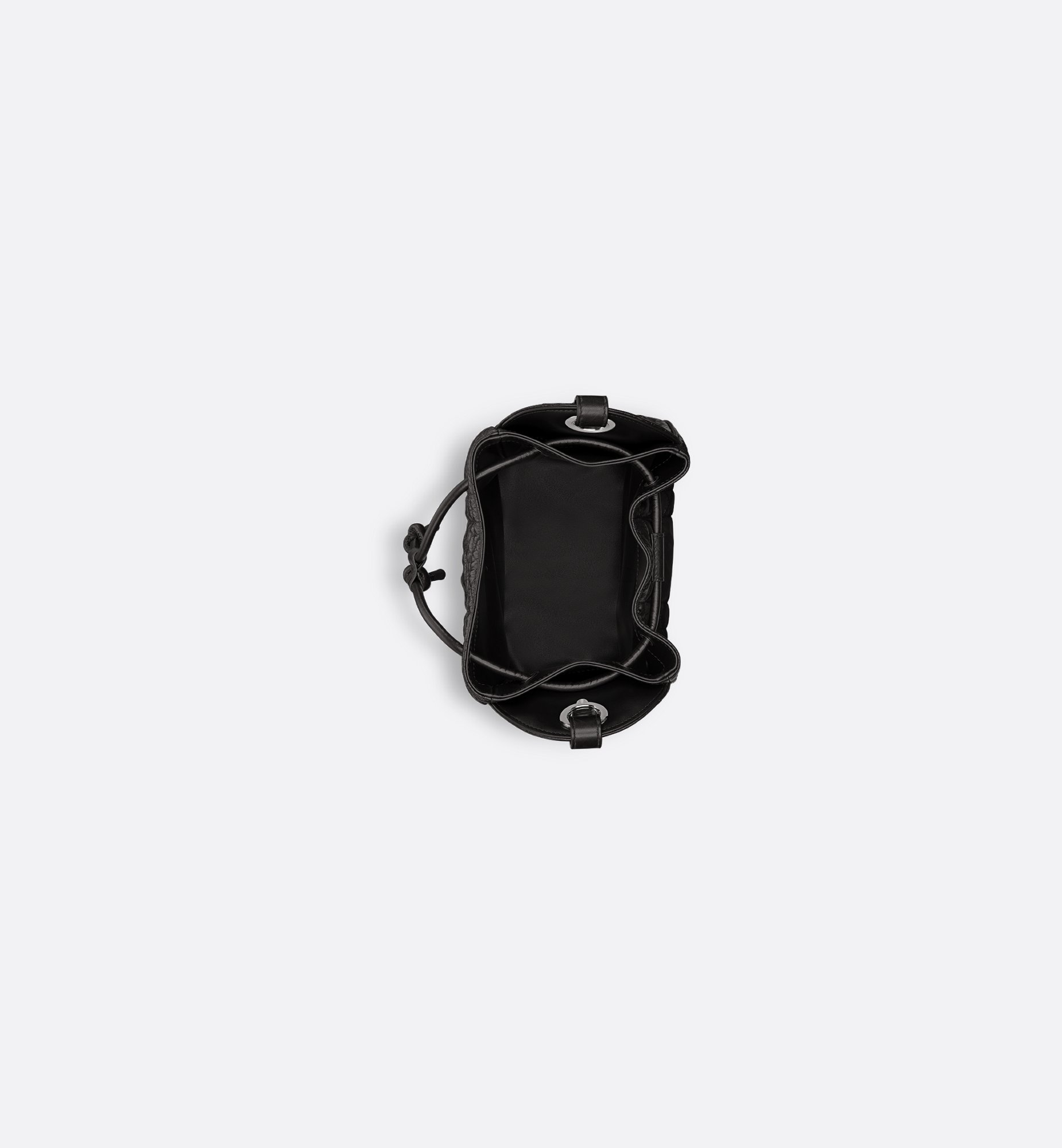 Dior Small D-motion Hobo Bucket Bag In Black
