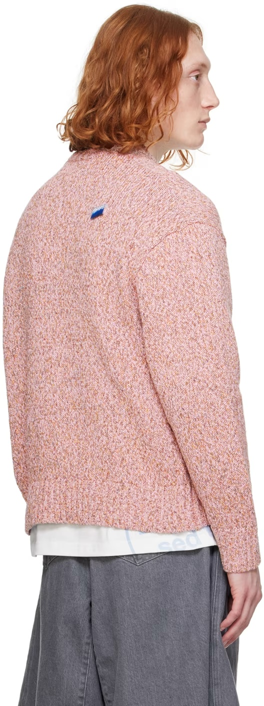 Ader Error Long-sleeved Sweater In Pink