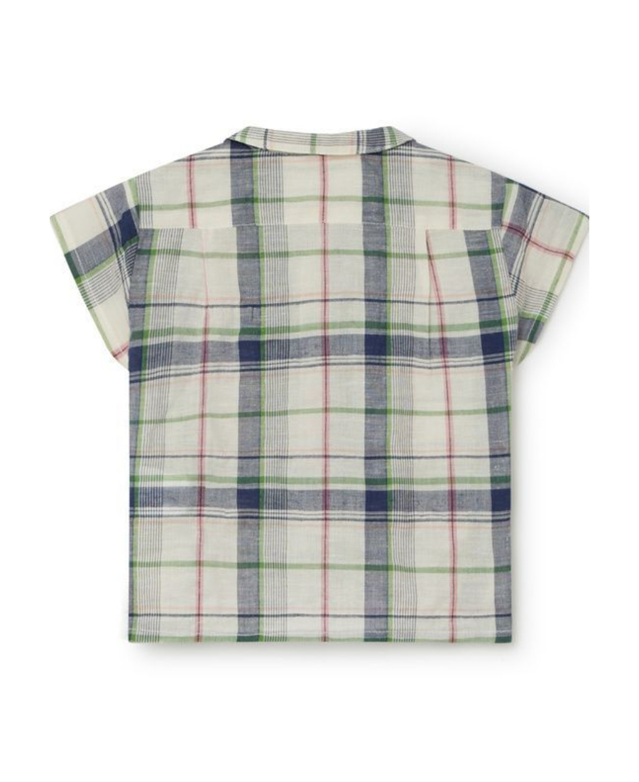 Bonpoint A Short Sleeved Shirt In Gray