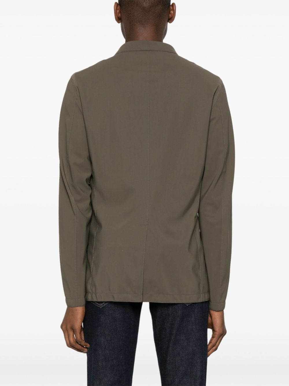 Shop Herno Single-breasted Blazer In Green
