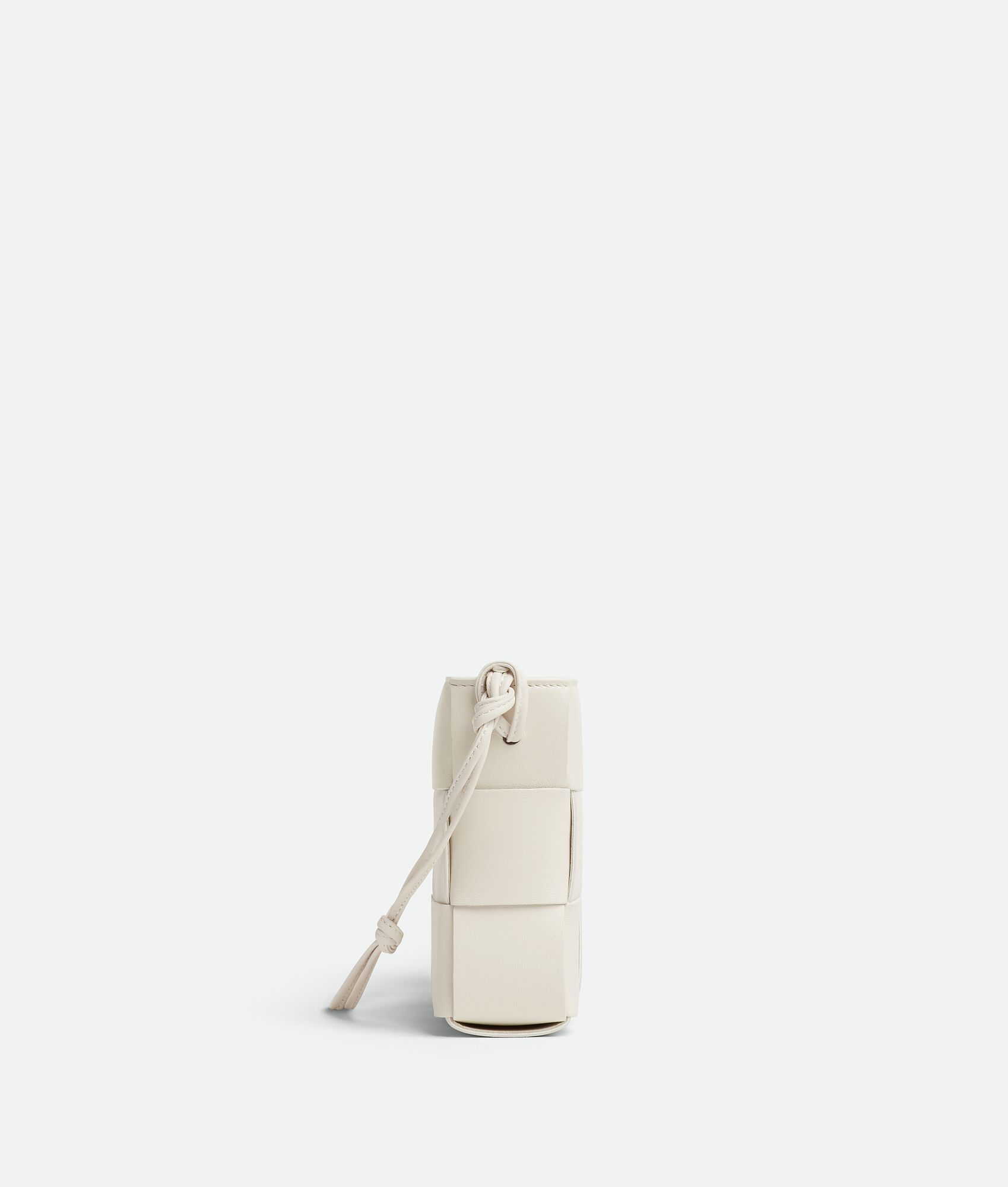 Bottega Veneta Cassette Leather Shoulder Bag In White