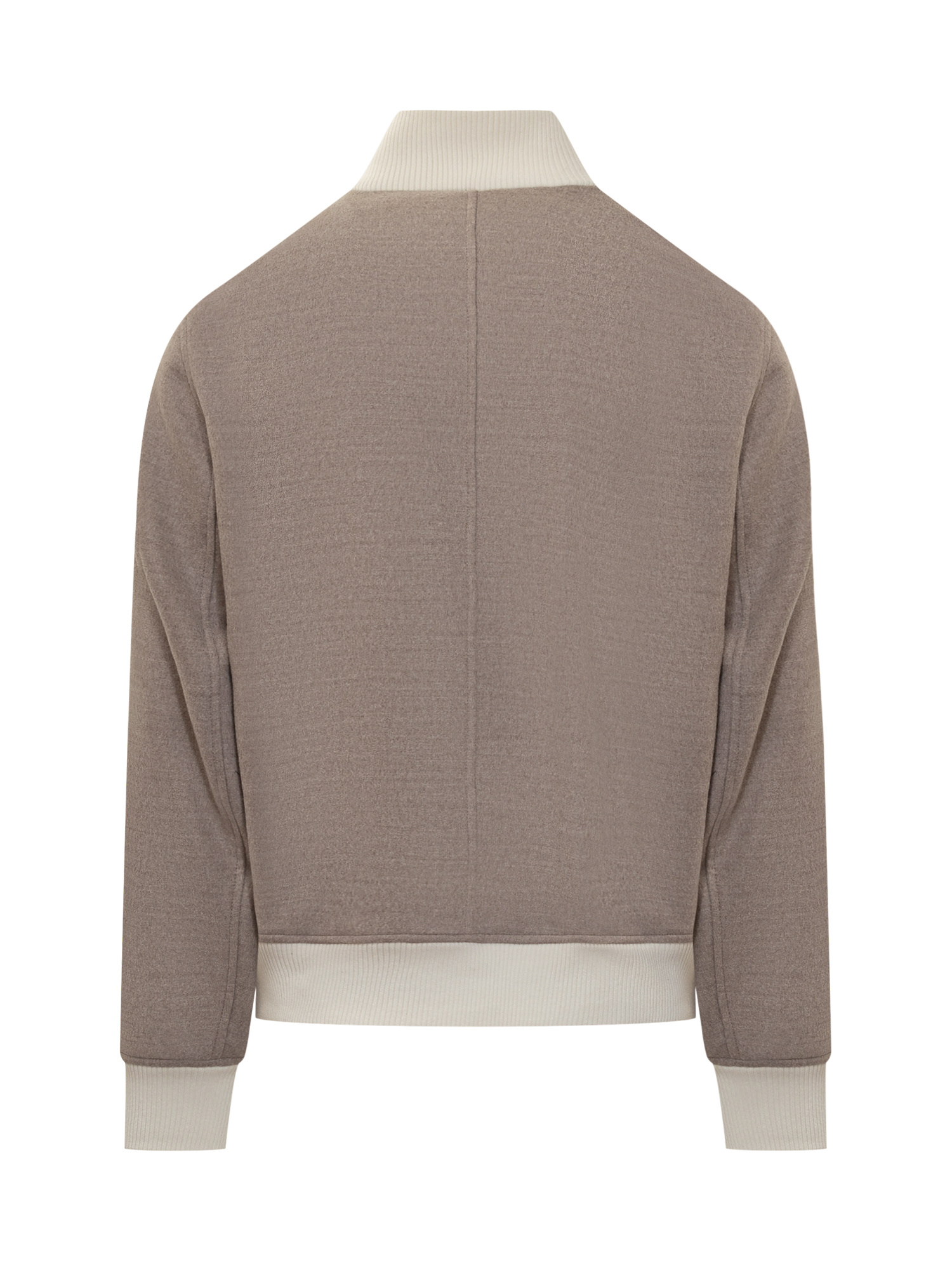 Brunello Cucinelli Patch-pocket Bomber Jacket In Gray