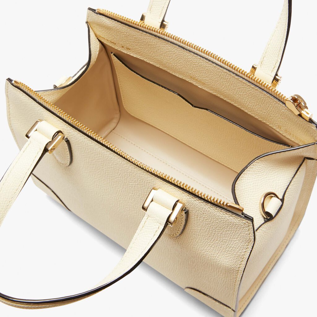 Valextra Babila Boston Bag In Nude