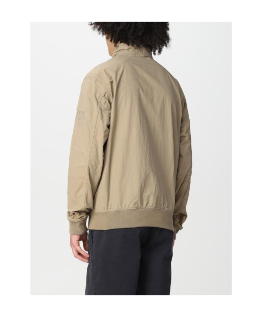 Barbour Zip-up Bomber Jacket In Brown