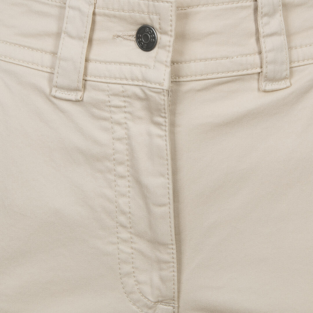 Hugo Boss Belt-loop Casual Pants In Nude
