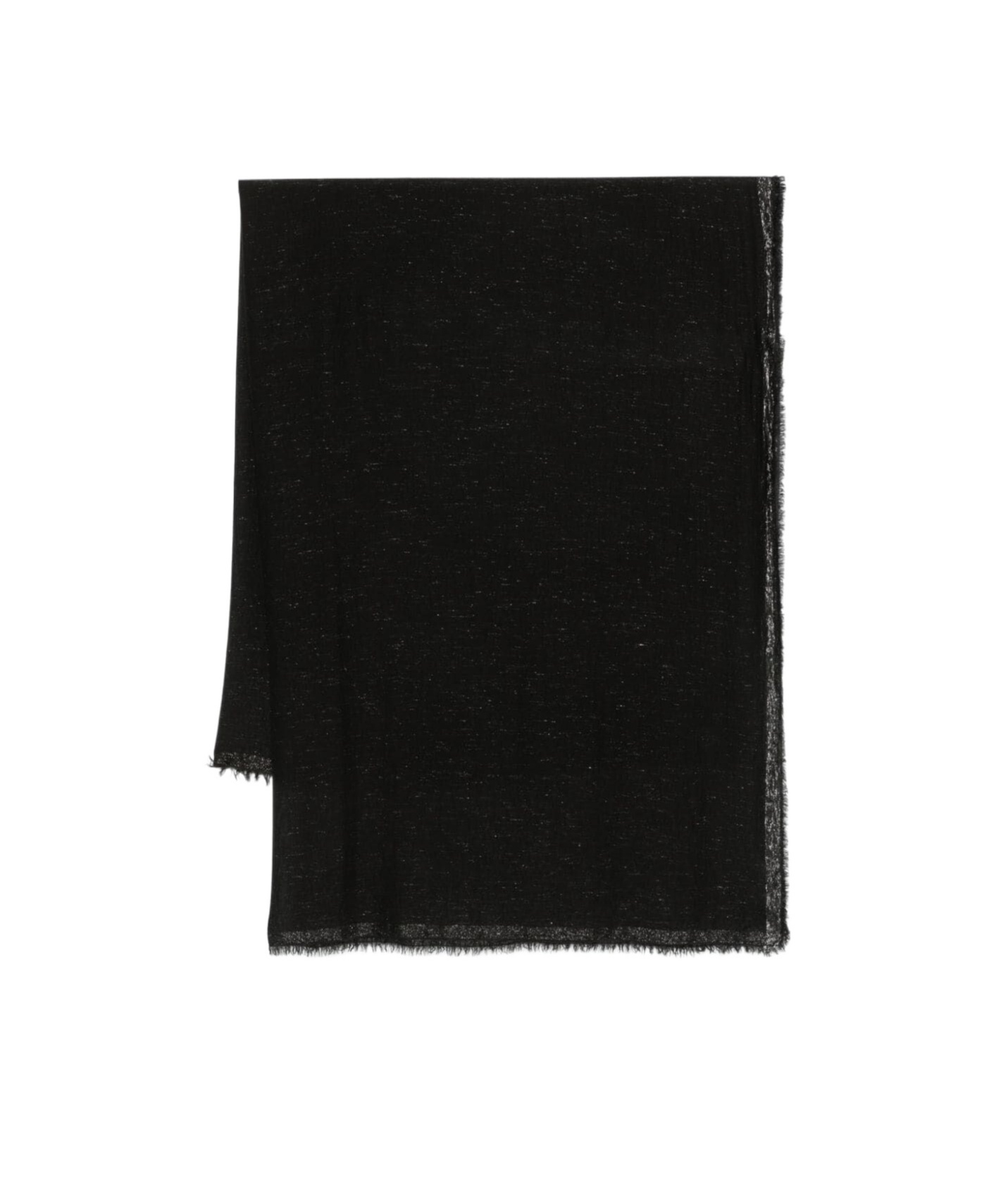 Faliero Sarti Seimanda Scarf With Metallic Weave Accessories In Black
