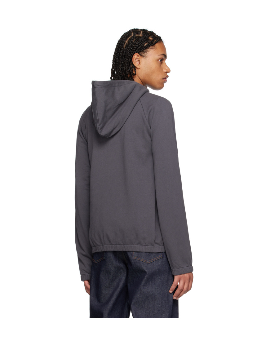 Apc Gray Ethan Hoodie In Black