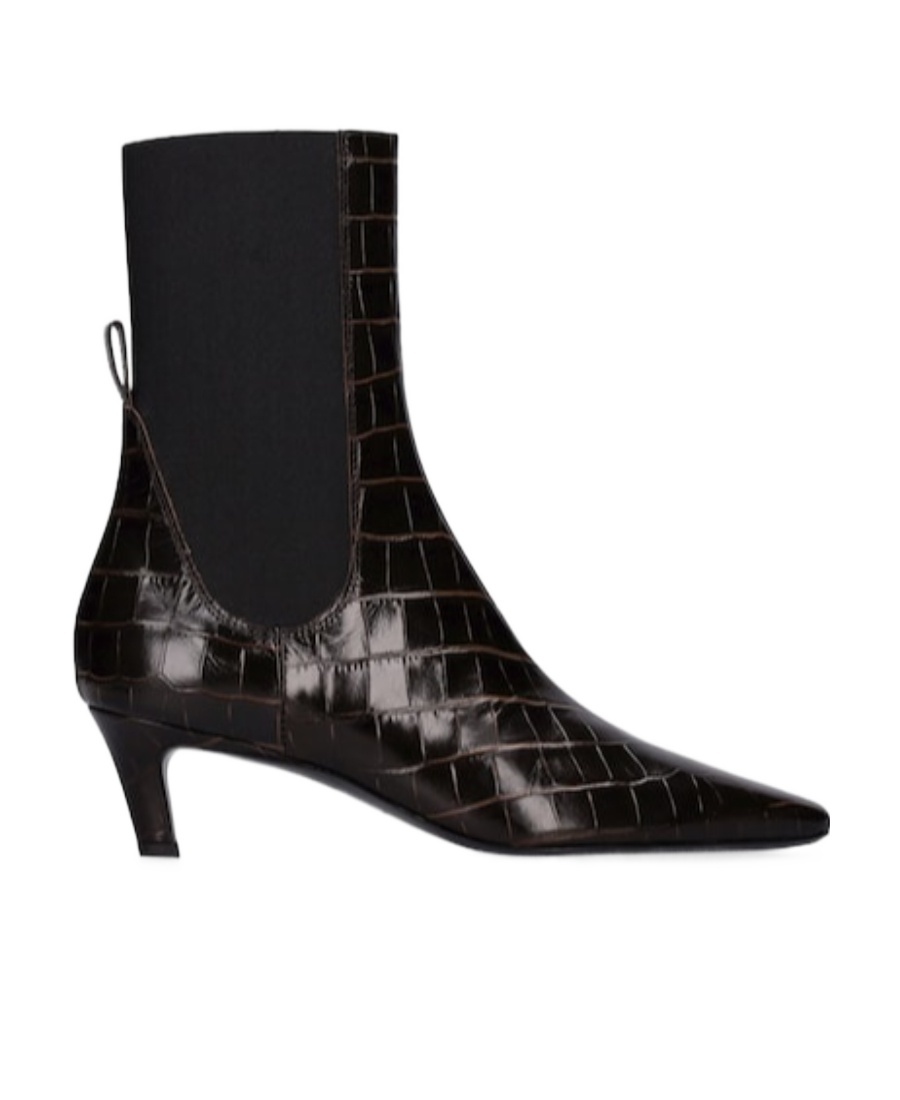 Totême Logo Embossed Booties