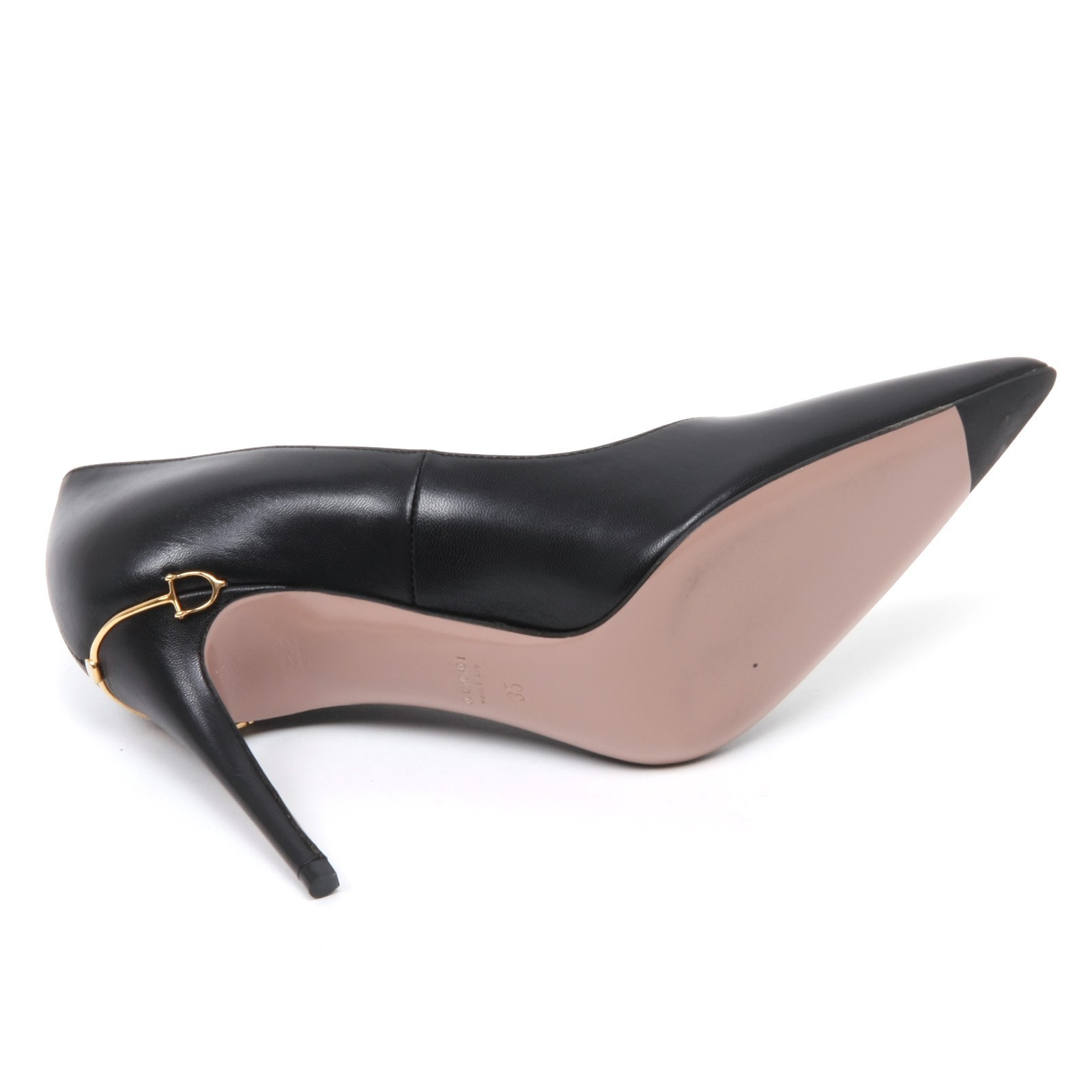 Shop Gucci Pointed High Heels In Black