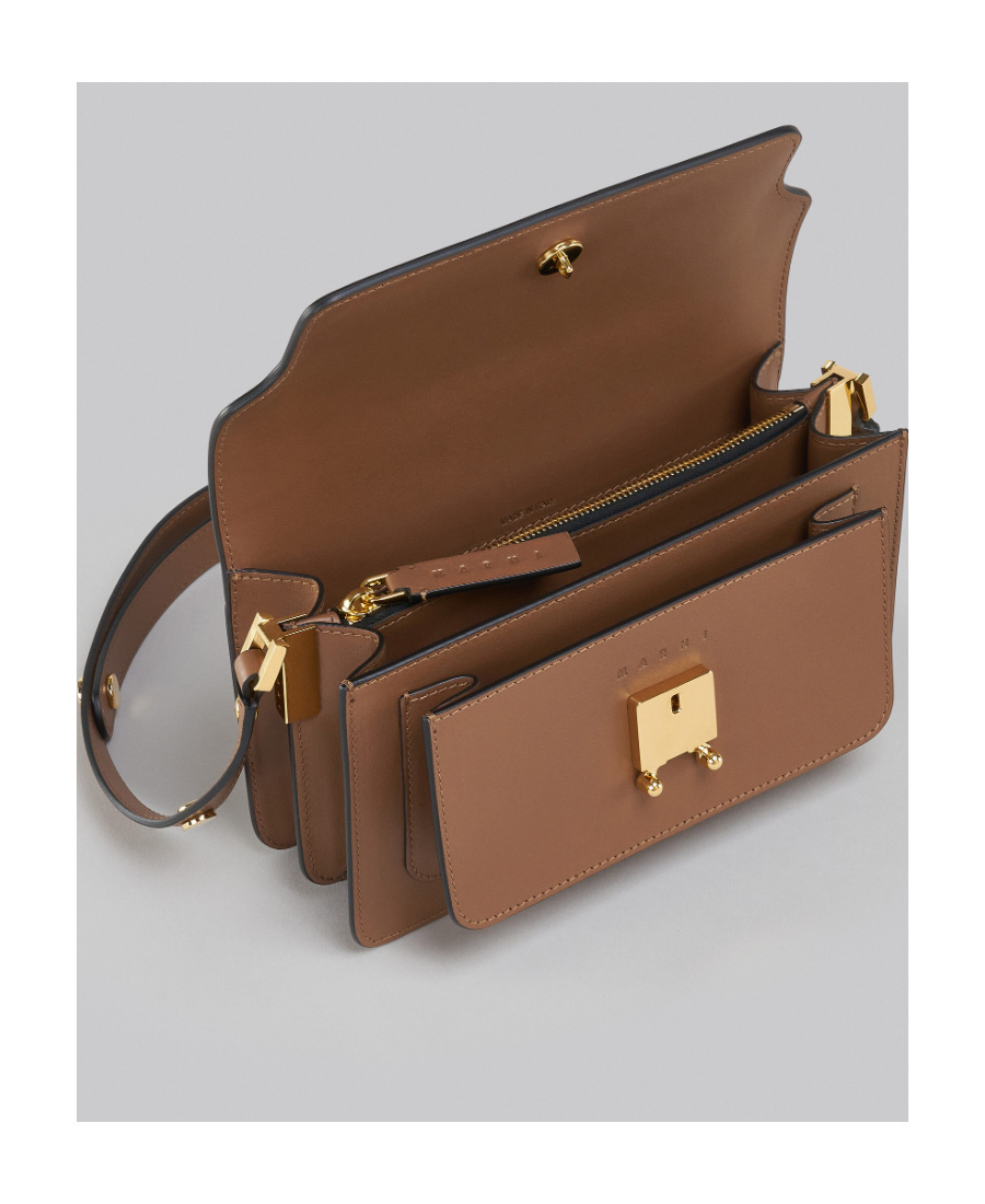 Marni Trunk Shoulder Bag In Brown