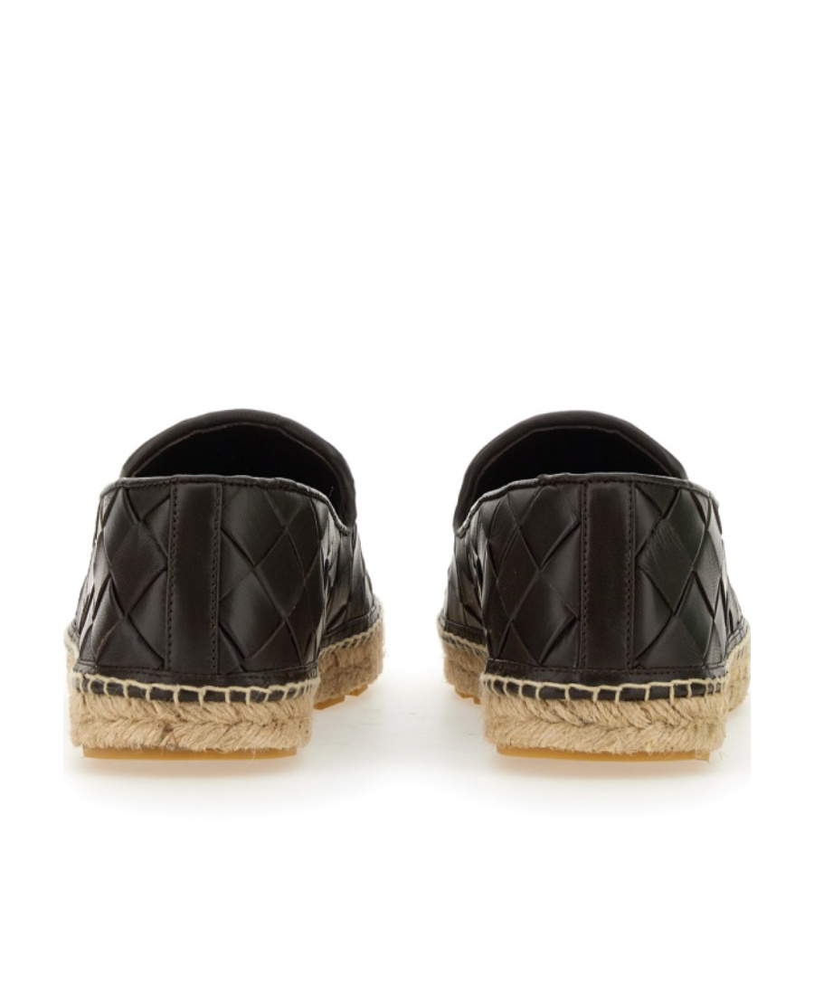Bottega Veneta Espadrillas Jack In Pelle Testa Di Moro Uomo In Black