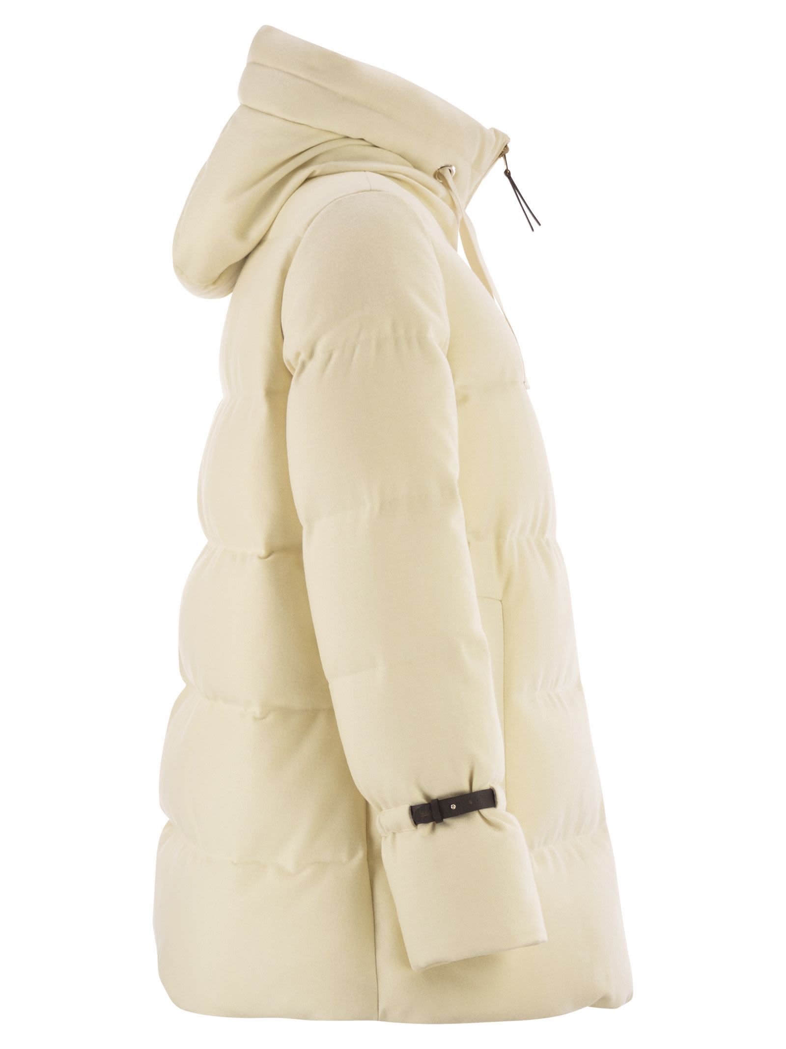 Herno Women Bi-stretch Lurex Wool Jacket In Neutral