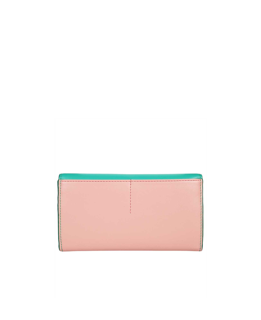 Stella Mccartney Logo Wallet In Green
