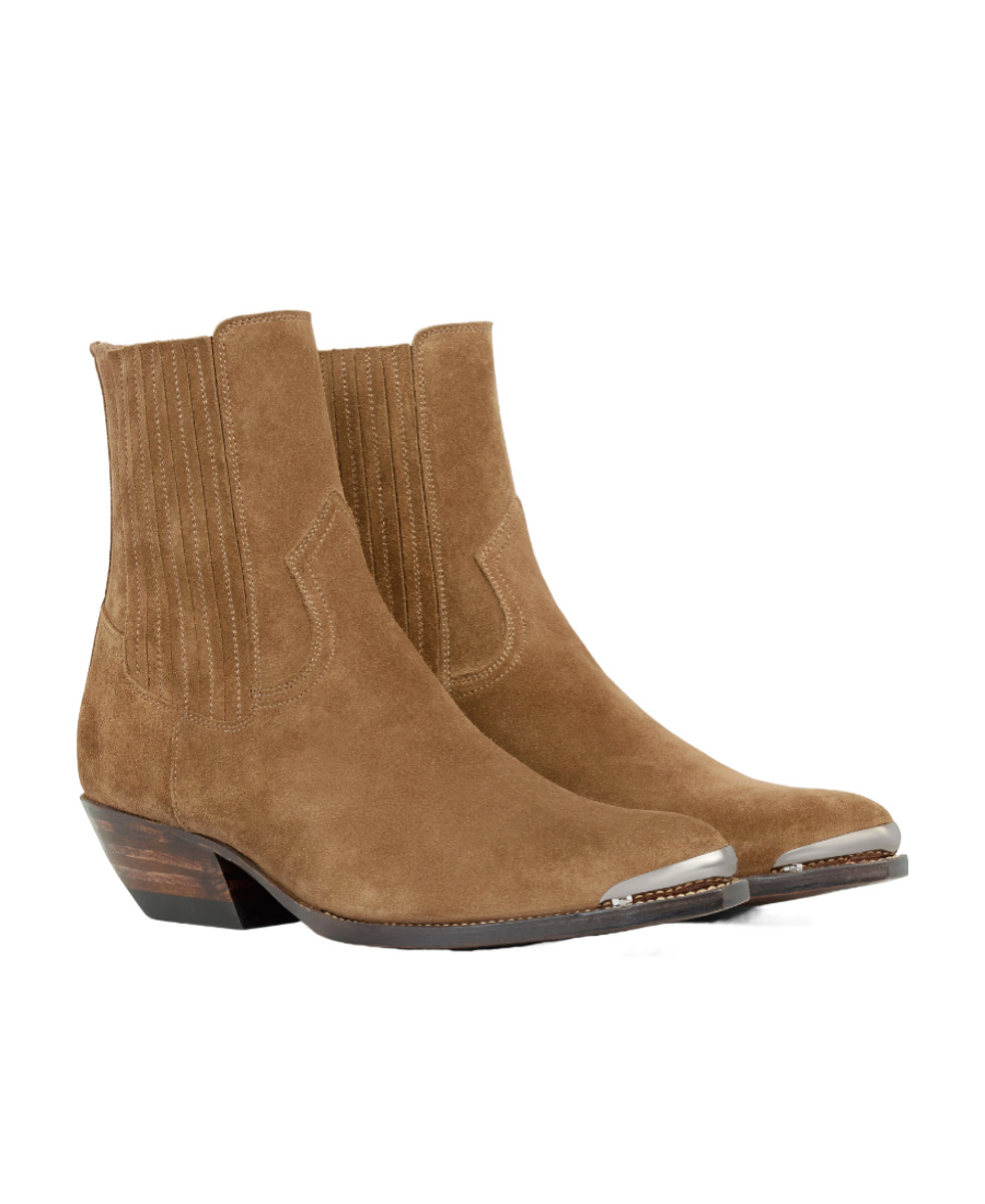 Celine Cruiser Ankle Boots In Brown