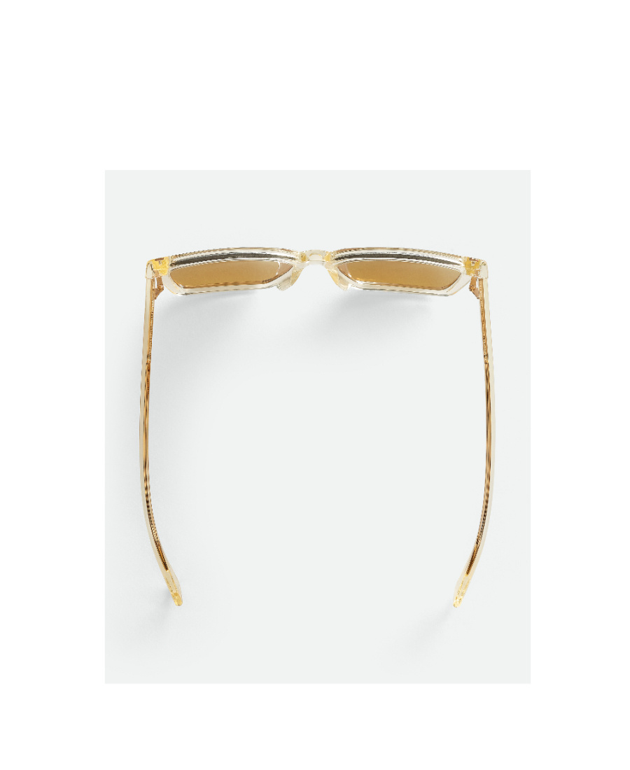 Bottega Veneta Square Sunglasses In Brown