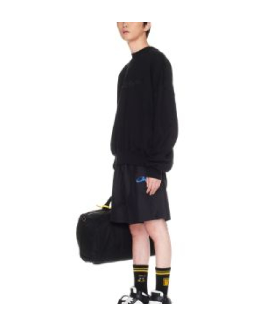 Off-white Off White Men Black Cotton Sweatshirt In Black