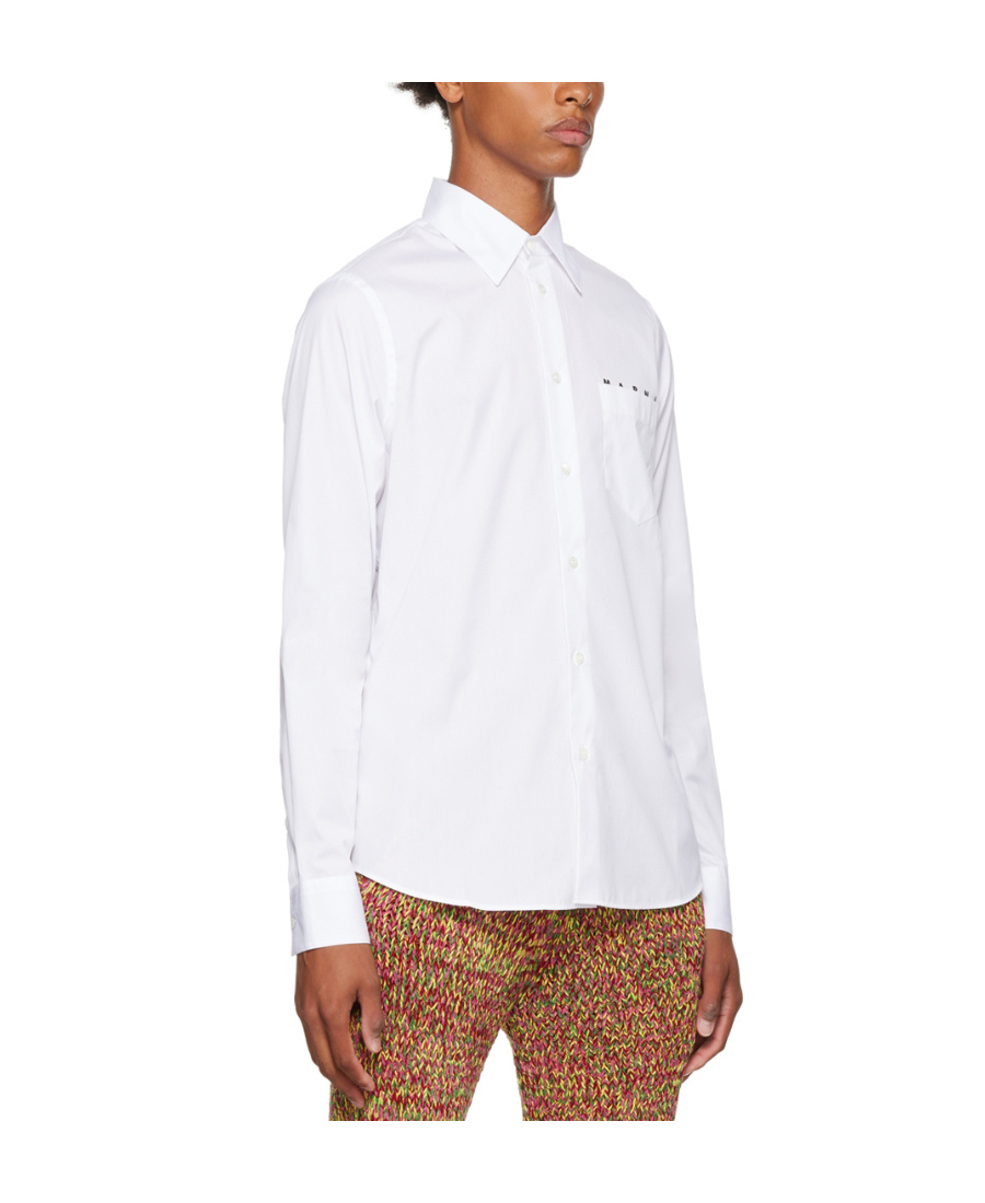 Marni White Printed Shirt In White