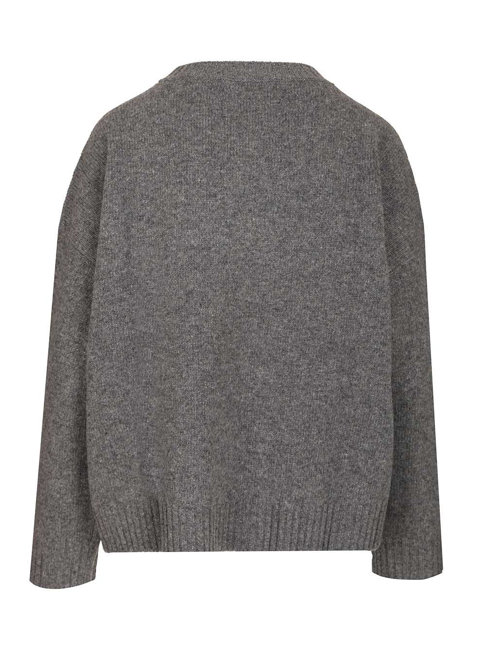 Weekend Max Mara Sibari Crewneck Jumper In Gray