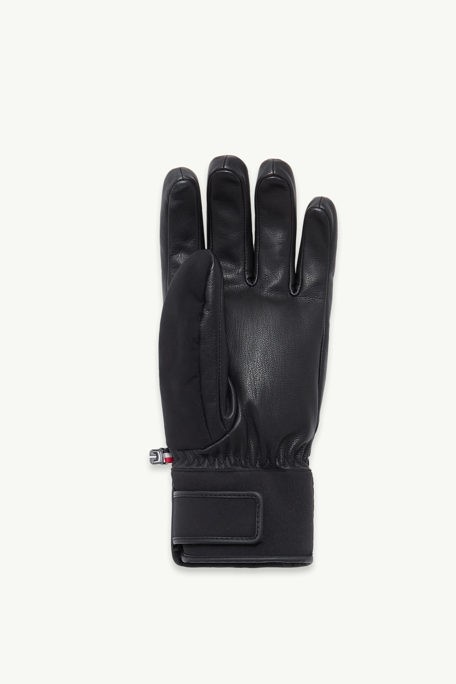 Moncler Padded Soft Shell Gloves In Black