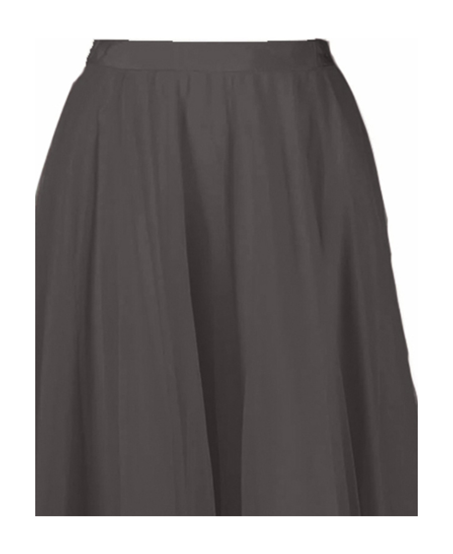 Marc Le Bihan Dark Gray Cascading Design Skirt In Black