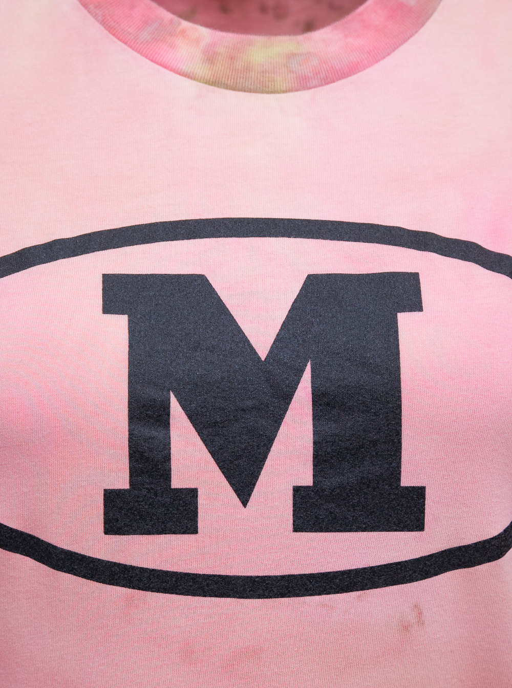 M Missoni Logo-print Round Neck T-shirt In Pink