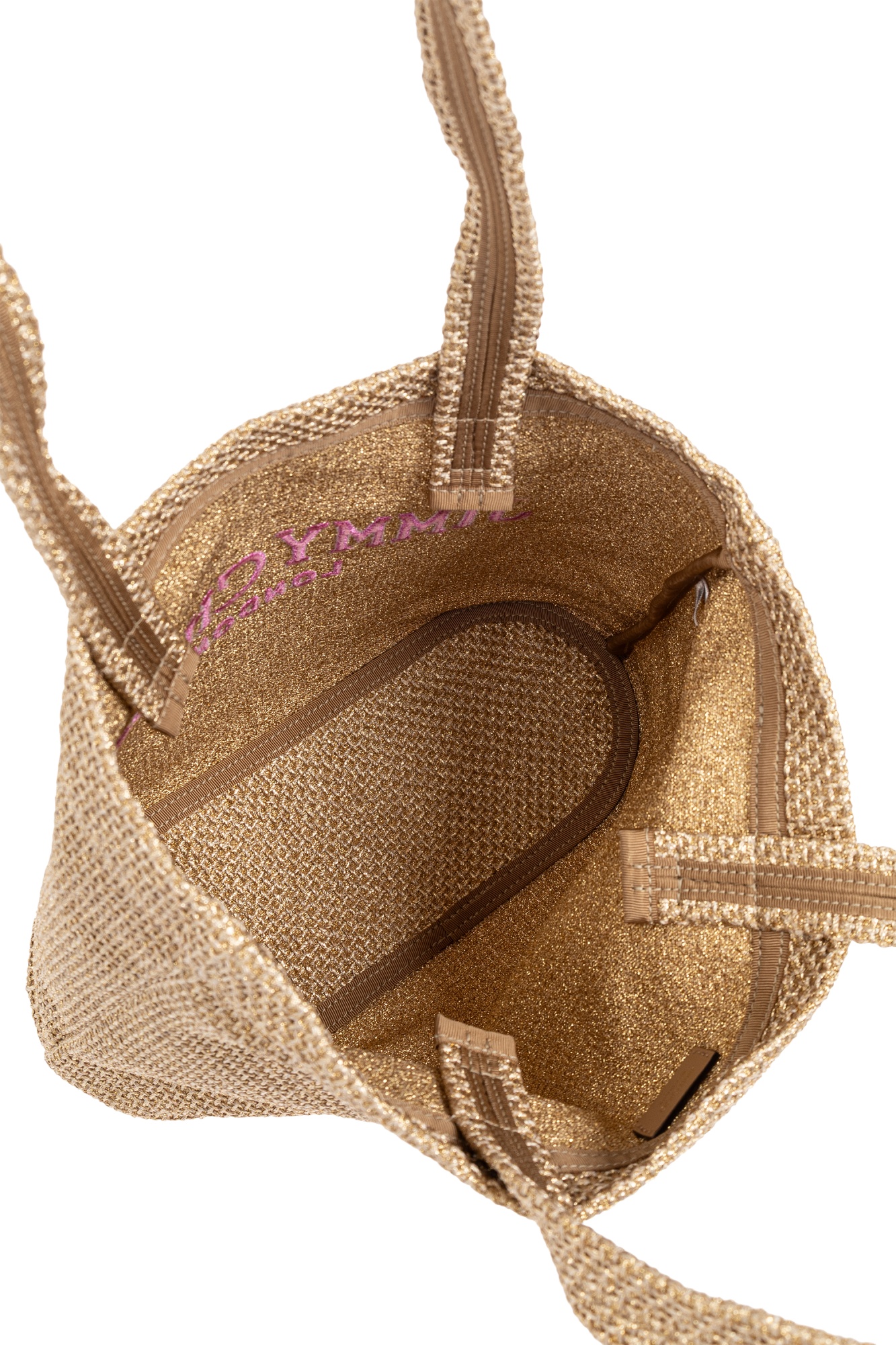 Jimmy Choo Logo Shoulder Bag In Nude