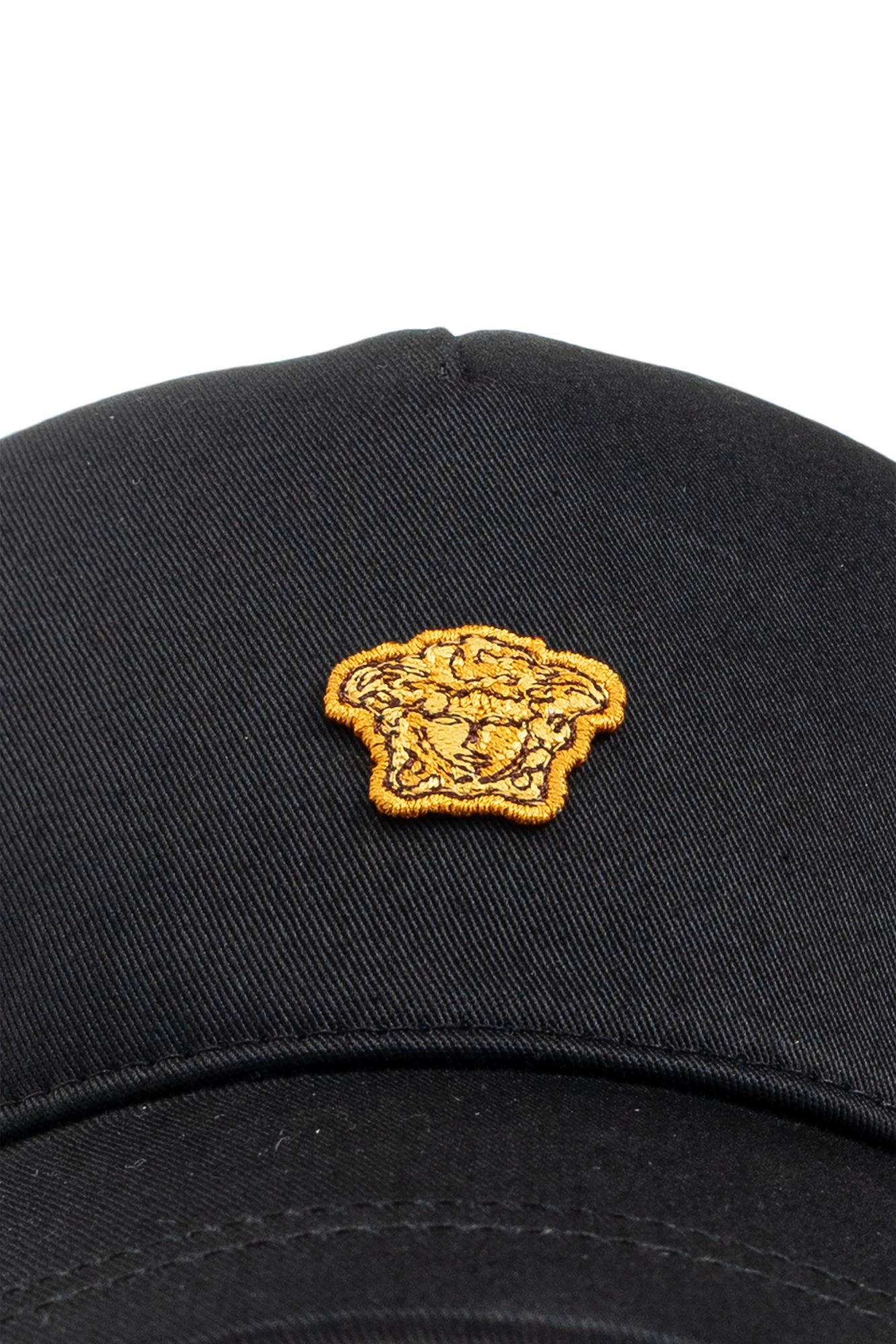 Versace Medusa Embroidered Cotton Drill Adjustable Baseball Cap