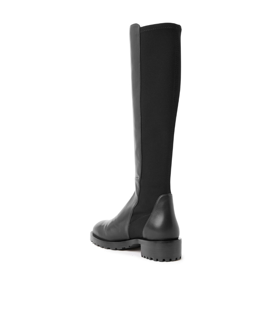 Stuart Weitzman Panelled Knee-length Boots In Black