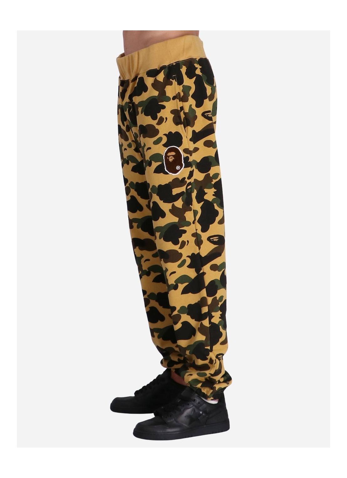 A Bathing Ape Elastic Waistband Sweatpants In Black