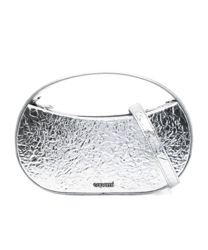 Coperni Zippered Shoulder Bag In White