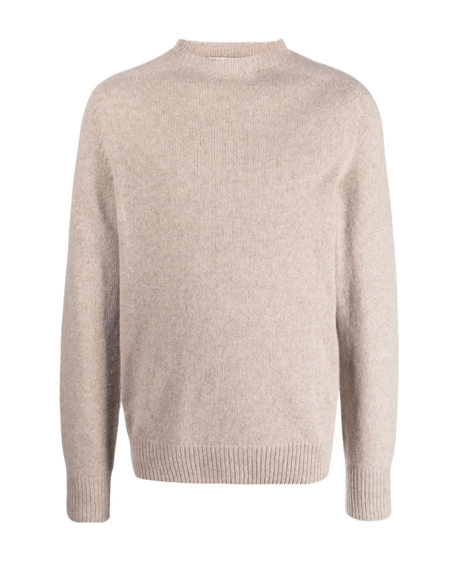 Lanvin Soft Crew Neck Long Sleeve Knitwear In Nude