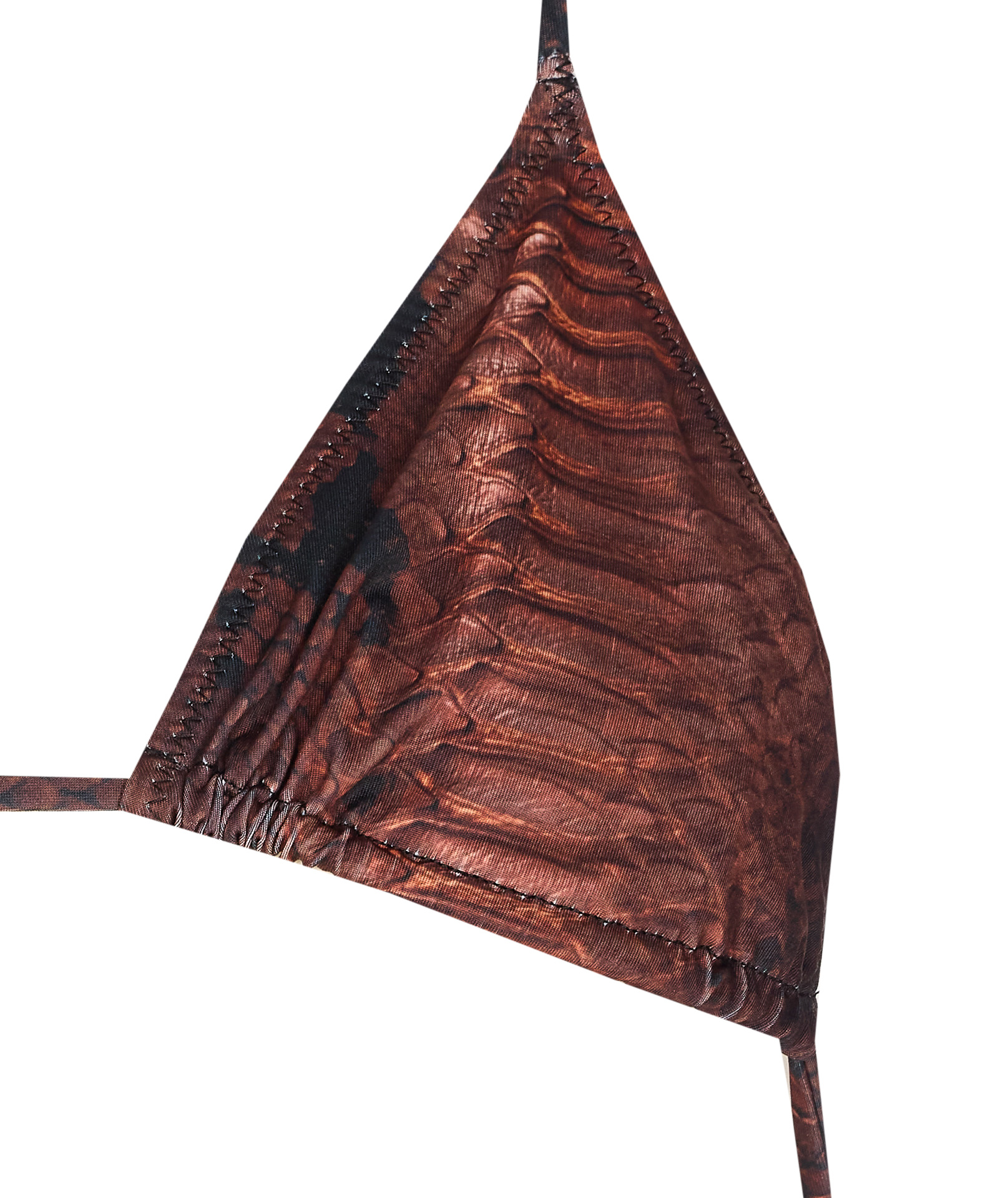 Jean Paul Gaultier Lace-up Bikini In Brown